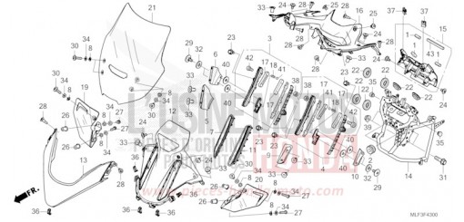 PANNEAU SUPERIEUR/PARE-BRISE NT1100DN de 2022